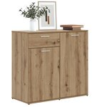 vidaXL Buffet chêne artisanal 80x36x75 cm bois d'ingénierie