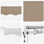 vidaXL Auvent rétractable électrique Beige 400 × 300 cm