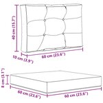 vidaXL Coussin de canapé d'extérieur Polyester Bordeaux 60 x 60 cm