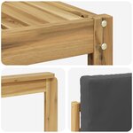 vidaXL Ensemble de canapés d'extérieur 7 pc Blanc et anthracite