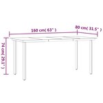 vidaXL Ensemble à manger de jardin et coussins 7 Pièces Noir Rotin PVC