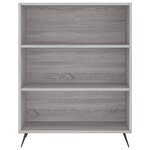 vidaXL Bibliothèque sonoma gris 69 5x32 5x90 cm bois d'ingénierie