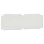 vidaXL Coussin de tête de lit blanc 160 cm similicuir