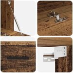 vidaXL Meuble mural Bois ancien 80 x 36.5 x 35 cm Bois d'ingénierie