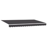 vidaXL Auvent Rétractable Anthracite 400x200 cm Tissu et Polyester