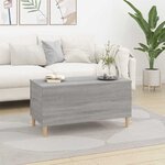 vidaXL Table basse Sonoma gris 90x44 5x45 cm Bois d'ingénierie