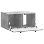 vidaXL Meuble TV mural Gris béton 59 5 x 41 x 30 cm Bois d'ingénierie