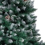 vidaXL Arbre de Noël artificiel pré-éclairé/boules pommes de pin 240cm