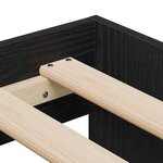 vidaXL Cadre de lit avec rangement Chêne noir 100 x 200 cm