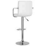 vidaXL Tabourets de bar lot de 2 blanc similicuir