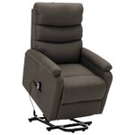 vidaXL Fauteuil Taupe Tissu