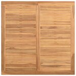 vidaXL Table basse Marron 85 x 85 x 45 cm Bois de teck massif