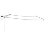 vidaXL Cadre de store rétractable électrique Blanc 4 5 × 3 m Acier