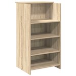 vidaXL Bureau réception chêne sonoma 155x50x103 5 cm bois d'ingénierie