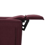 vidaXL Fauteuil inclinable Violet Tissu