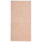 vidaXL Tapis HUARTE à poils courts doux lavable rouge clair 100x200 cm