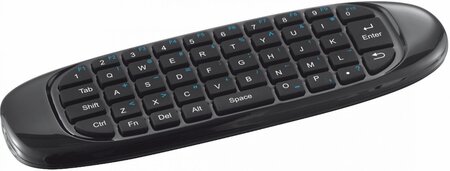 Clavier sans fil trust smarttv gesto avec fonction souris (format télécommande)