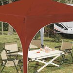 vidaXL Tente de fête pop-up 290 x 290 x 245 cm Terre cuite