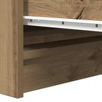 vidaXL Buffet chêne artisanal 37 5x35x76 cm bois d'ingénierie