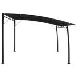 vidaXL Auvent pare-soleil de jardin 3x3x2 55 m Anthracite