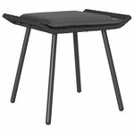 vidaXL Tabouret de Jardin 2 Pièces Gris 50 x 40 x 45cm Polyester