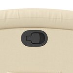 vidaXL Fauteuil inclinable crème tissu