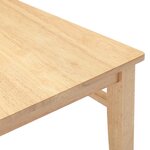 vidaXL Chaises à manger 2 Pièces bois massif caoutchouc