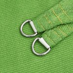 vidaXL Voile d'ombrage 160 g/m² Vert clair 3 5x4 5 m PEHD