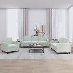 vidaXL Ensemble de canapés 3 Pièces gris clair velours