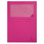 Paquet De 100 Chemises À Fenetre Forever - 22x31cm - Fuchsia - X 4 - Exacompta