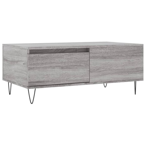 vidaXL Table basse Sonoma gris 90x50x36 5 cm Bois d'ingénierie