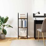 vidaXL Étagère Chêne fumé 40 x 30 x 109 cm Bois d'ingénierie
