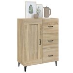 vidaXL Buffet Chêne sonoma 69 5x34x90 cm Bois d'ingénierie