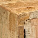 vidaXL Table de chevet 40x32x46 cm bois de manguier massif brut