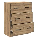 vidaXL Armoire à tiroirs Chêne artisanal 66 x 34 5 x 87 cm