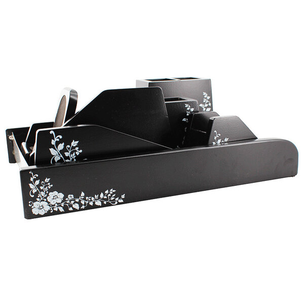 Ensemble de bureau -6 pièces - noir laque