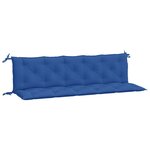 vidaXL Coussins de banc de jardin 2 Pièces bleu 180x50x7 cm tissu Oxford