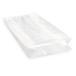 Sachet plastique à soufflets transparent 30 microns raja 50x90x35 cm (lot de 500)