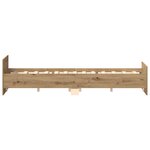 vidaXL Cadre de lit sans matelas chêne artisanal 120x190 cm