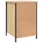 vidaXL Table de chevet chêne sonoma 40x42x60 cm bois d'ingénierie