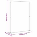 vidaXL Arche de mariage Doré 150 x 49 5 x 200 cm Acier