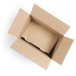 Caisse carton brune simple cannelure à montage instantané raja 20x15x15 cm (lot de 20)