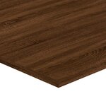 vidaXL Étagères murales 4Pièces chêne marron 100x50x1 5cm bois ingénierie