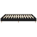 vidaXL Cadre de lit Chêne noir 160 x 200 cm Bois d'ingénierie