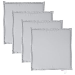 vidaXL Coussins de siège de jardin lot de 4 gris clair 45x45x2cm carré