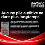 60 piles auditives rayovac 312  10 plaquettes (pr41)