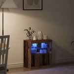 vidaXL Buffet Marron 60 x 37 x 67 cm Bois d'ingénierie