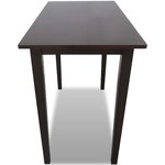 vidaXL Table de bar en bois Marron