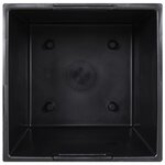 vidaXL Jardinière et intérieur amovible anthracite 21 /49 L rotin PP