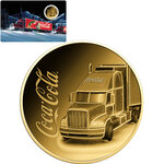 Pièce de monnaie en Or 3000 Francs g 0.031 (1/1000 oz) Millésime Gold Gift COCA COLA TRUCK 1/1000